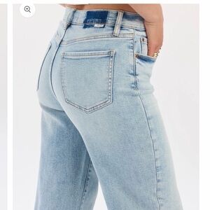 High-Rise Light Blue Wide-Leg Jeans from Daze